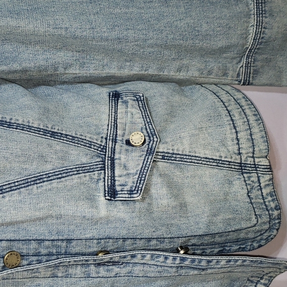 EUC Dana Buchman Blue Jean Denim Jacket Size 6 - Picture 6 of 13